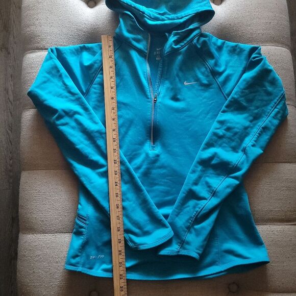 Nike Women's Element Thermal Dri-Fit Running Hoodie Teal Womens Small - Picture 13 of 14